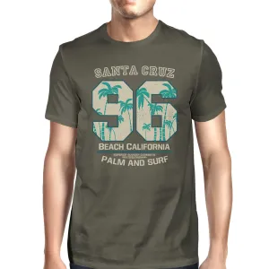 Santa Cruz Beach California Mens Dark Grey Shirt