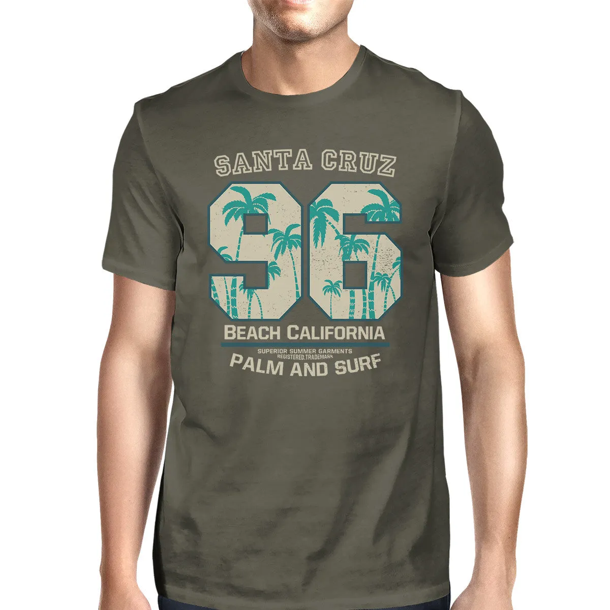 Santa Cruz Beach California Mens Dark Grey Shirt