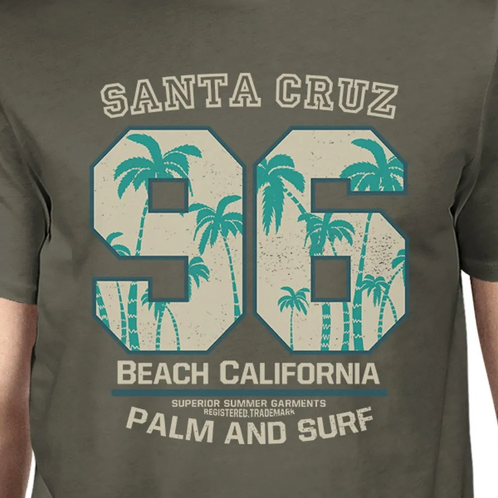 Santa Cruz Beach California Mens Dark Grey Shirt