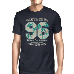 Santa Cruz Beach California Mens Navy Shirt