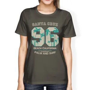 Santa Cruz Beach California Womens Dark Grey Shirt