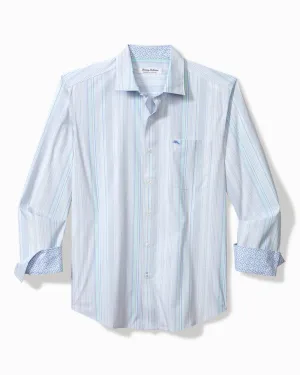 Sarasota Stretch Santiago Stripe IslandZone® Shirt - Dew Drop
