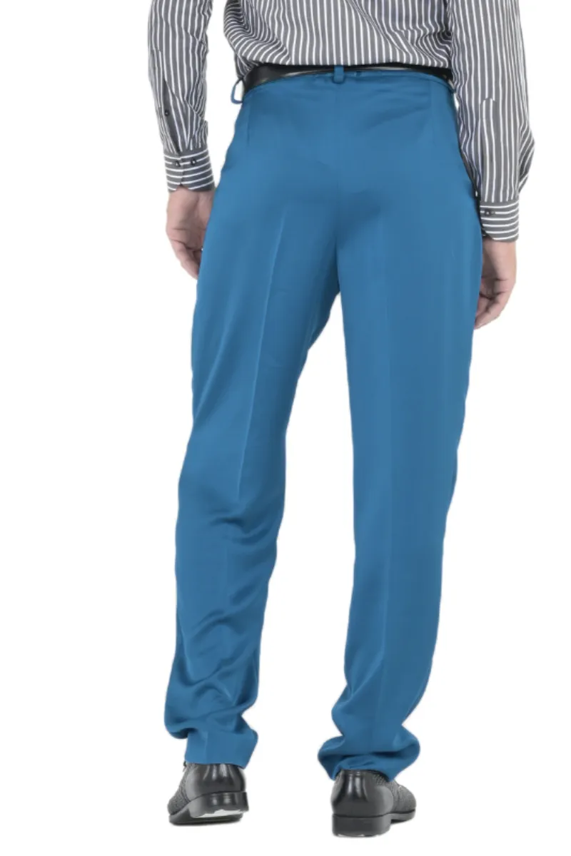 Satin Men's Tango Pants With Four Pleats