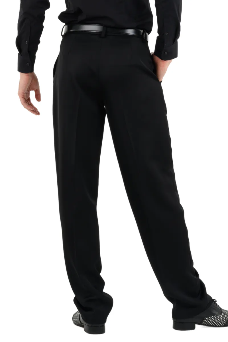 Satin Men's Tango Pants With Four Pleats