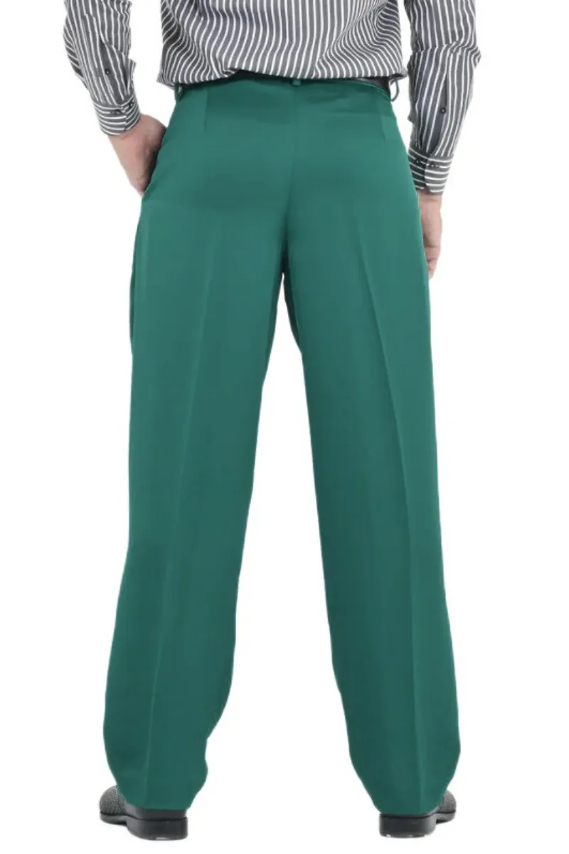 Satin Men's Tango Pants With Four Pleats