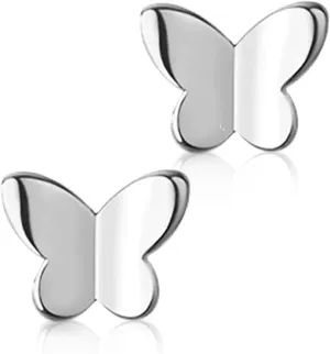 Silver Butterfly Earrings Sterling Silver Stud Tiny Cute Studs Hypoallergenic for Women Solid 925 Silver Jewelry Elegant Earings Cute Animals Stud Earrings for Preaent