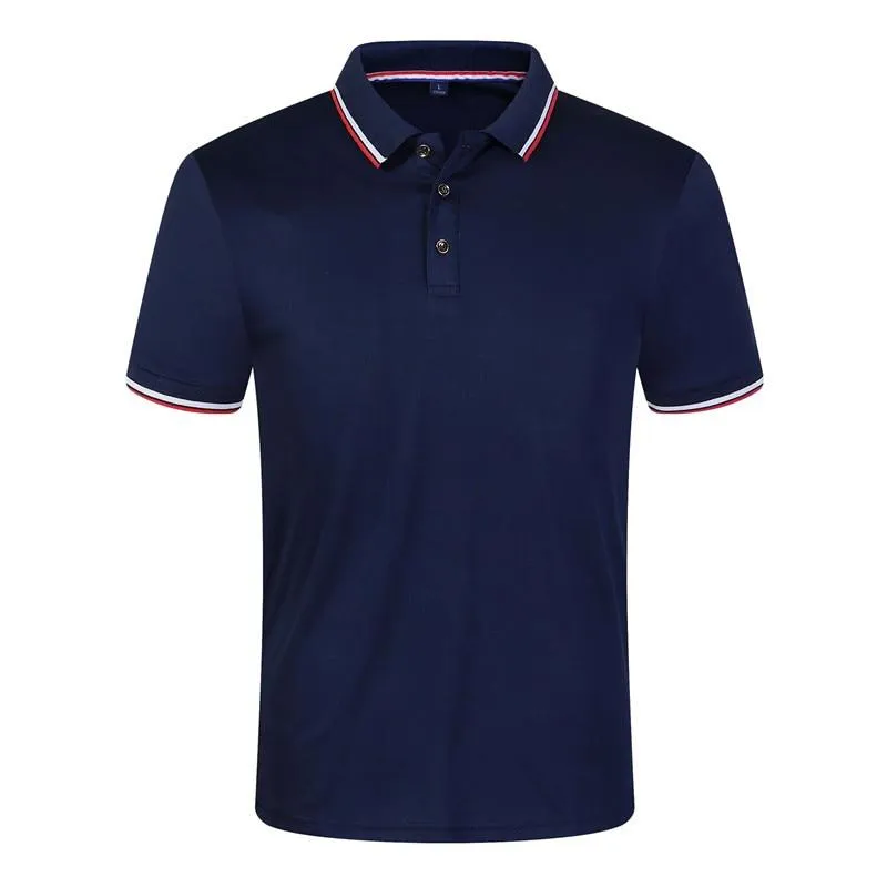 Solid Color Summer Polo Shirts Men Cotton