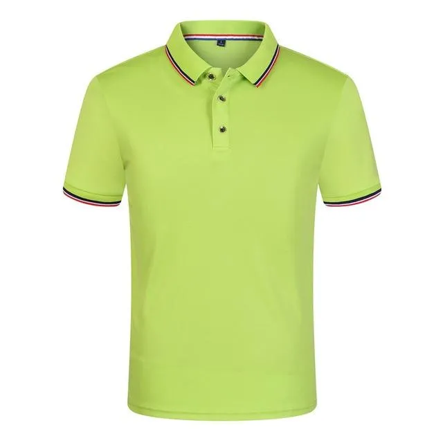 Solid Color Summer Polo Shirts Men Cotton