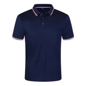 Solid Color Summer Polo Shirts Men Cotton