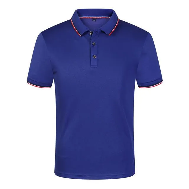 Solid Color Summer Polo Shirts Men Cotton