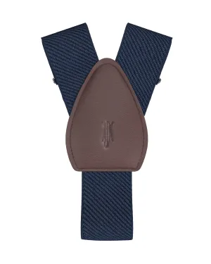 Solid Navy Shirttail Garters