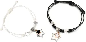 Star Couple Bracelets Star Y2k Bracelet Set Adjustable Braided Bracelets Promise Bracelet for Couples Friendship Bracelet for Best Friend