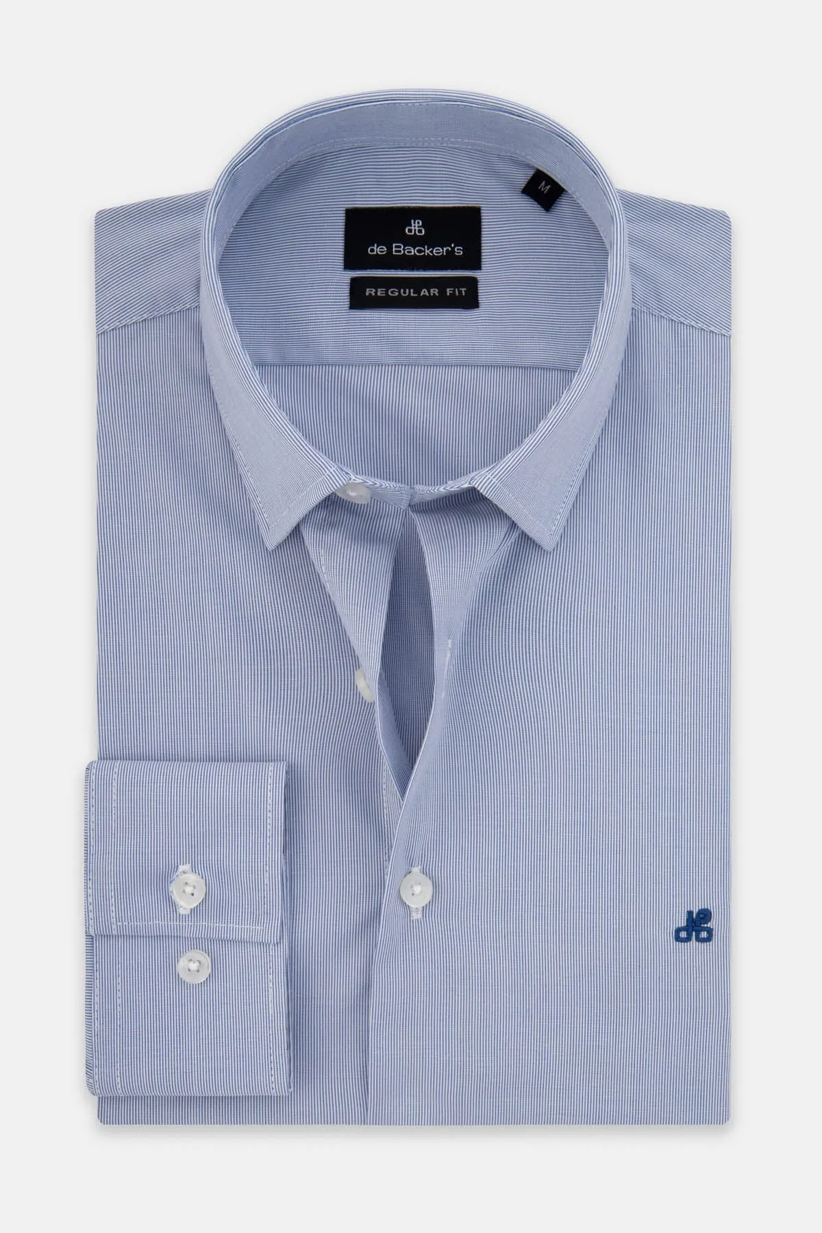 Striped Cool Grey & White Bamboo Classic Shirt