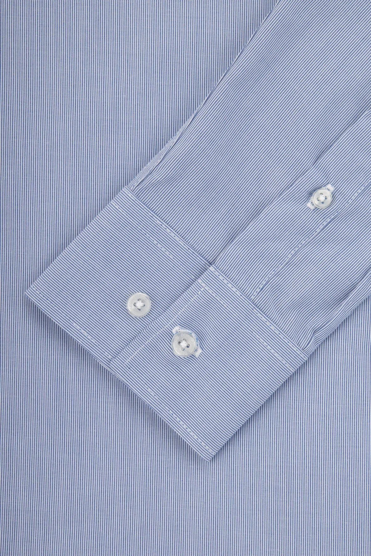 Striped Cool Grey & White Bamboo Classic Shirt