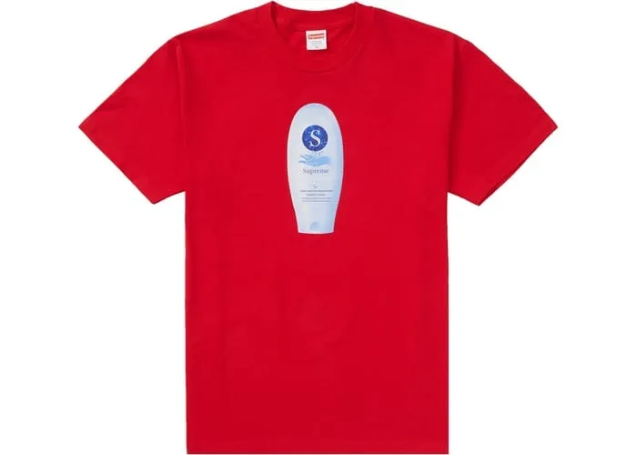 SUPREME CREAM TEE RED