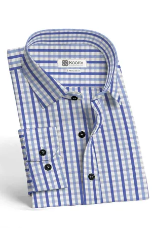TATTERSTALL BLUE MEN'S CHECK SHIRT