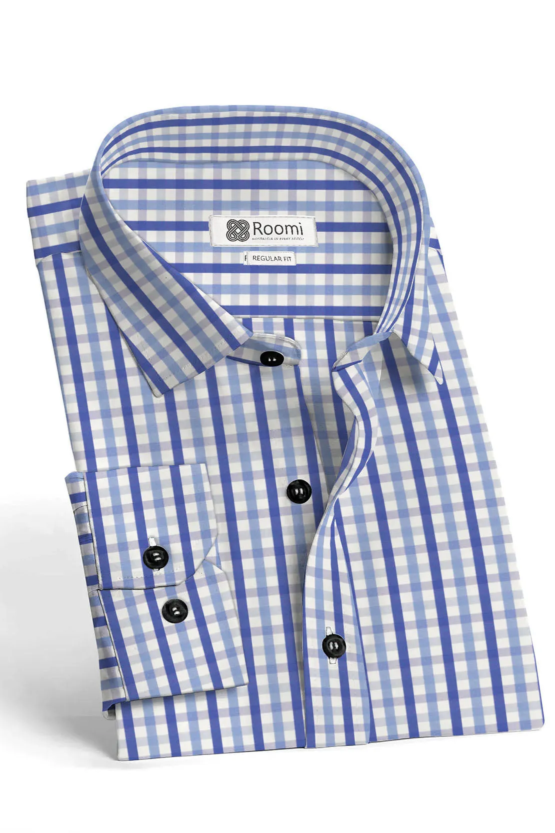 TATTERSTALL BLUE MEN'S CHECK SHIRT