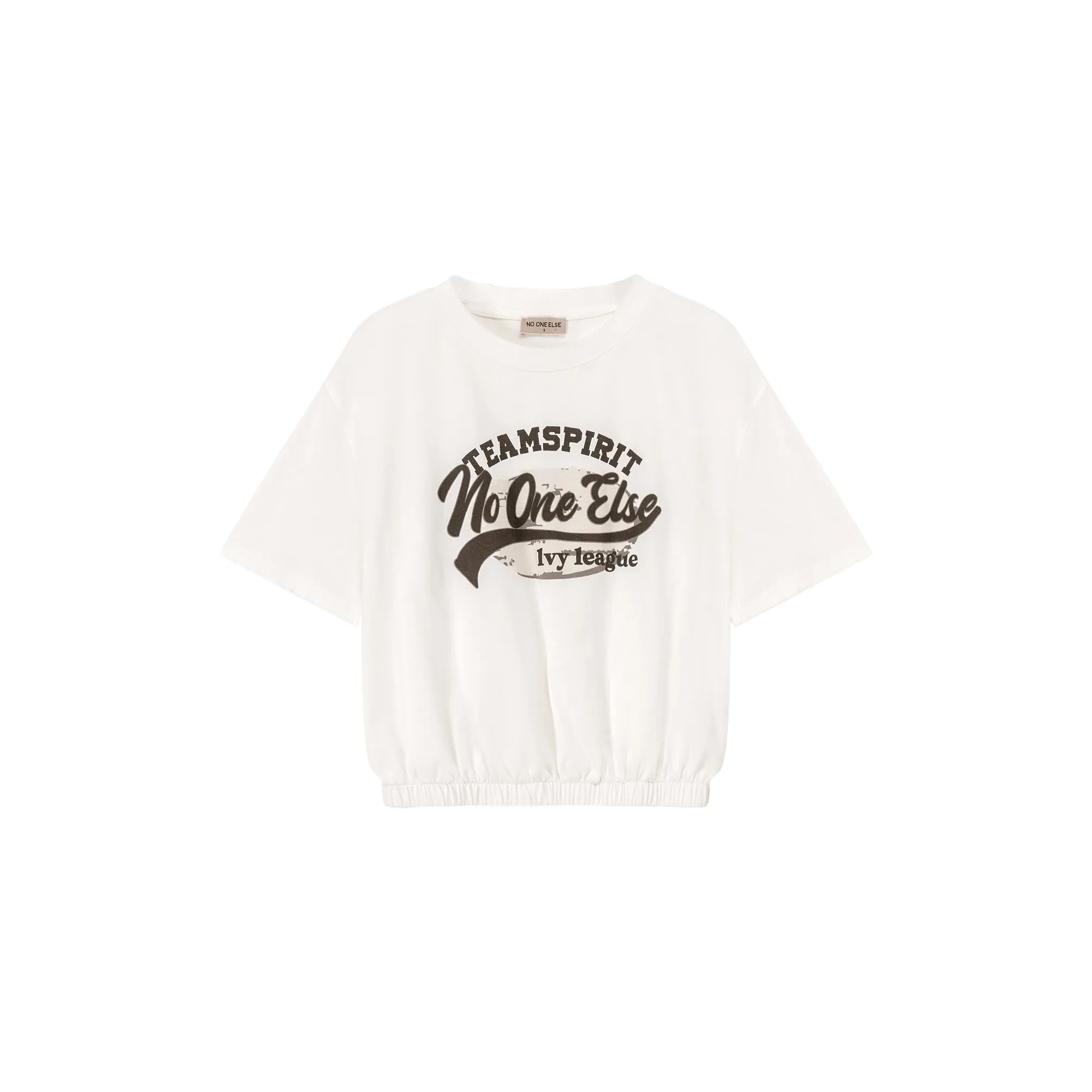 Team Spirit Printed Cropped Sporty Top