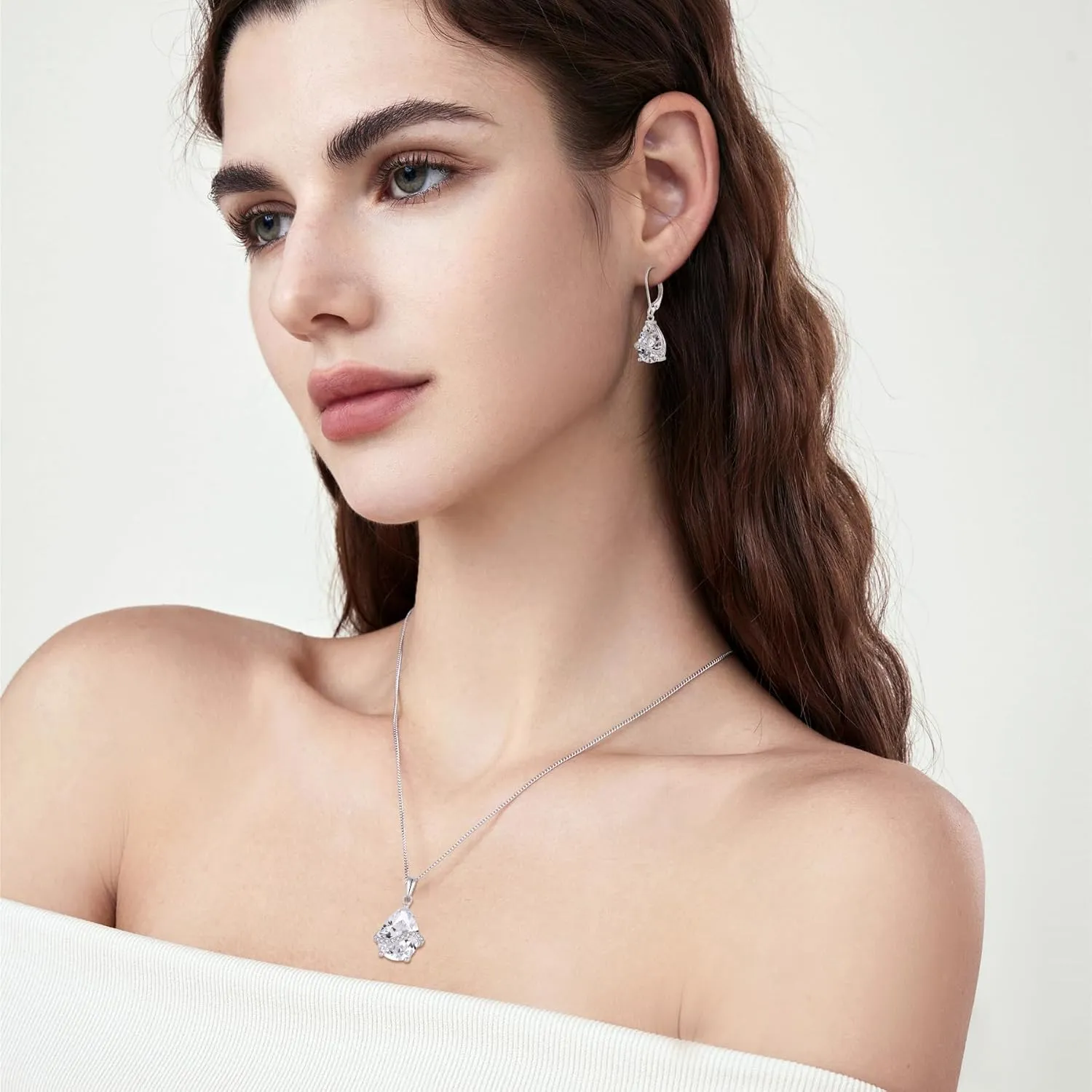 Teardrop Dangle Drop Earrings for Women 925 Sterling Silver Leverback Earrings Birthstone Jewelry Gifts for Her
