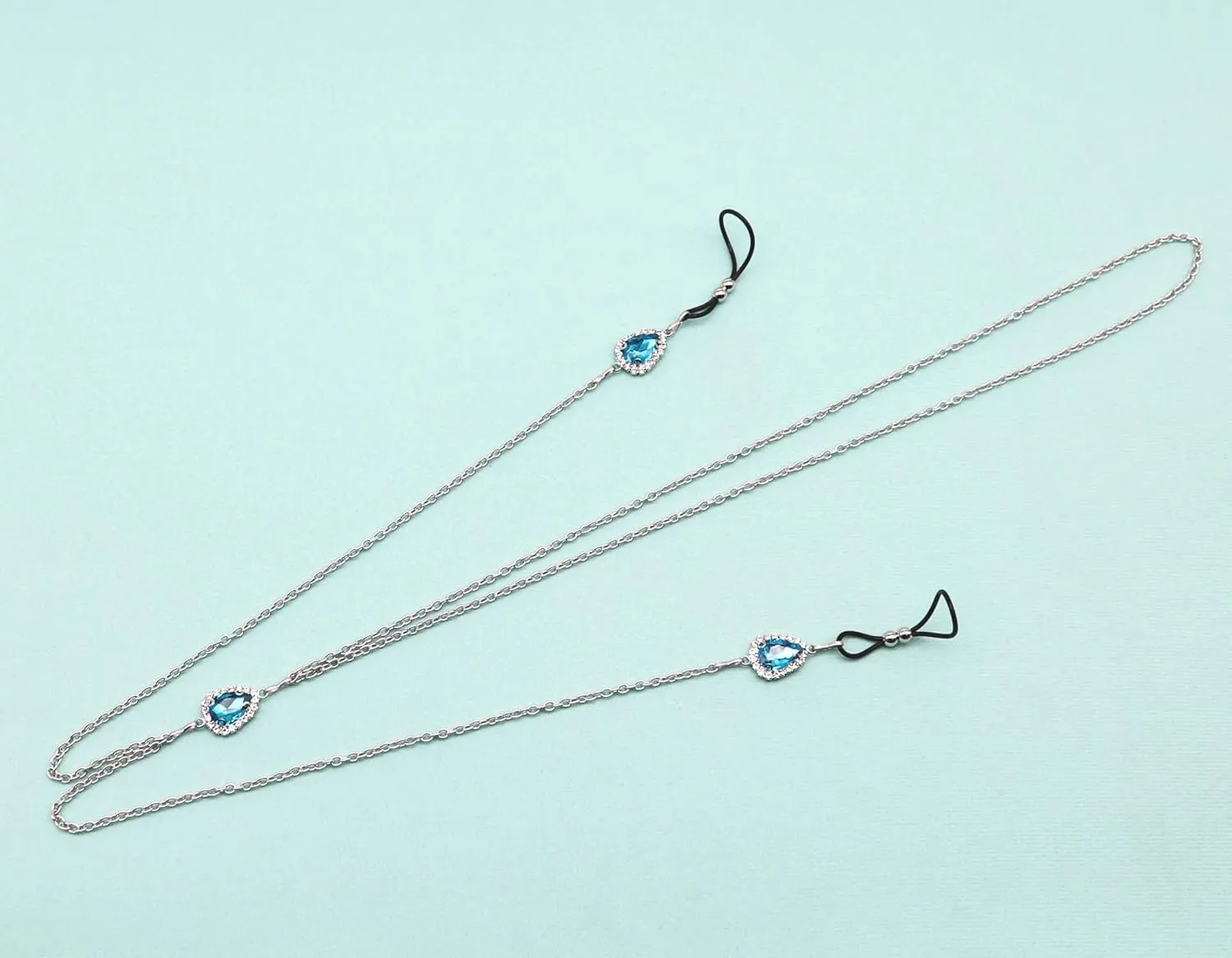 Teardrop Nipple Ring Rhinestone Water Drop Faux Nipple Chain Noose Body Non Piercing Jewelry Heart Chokers Necklaces