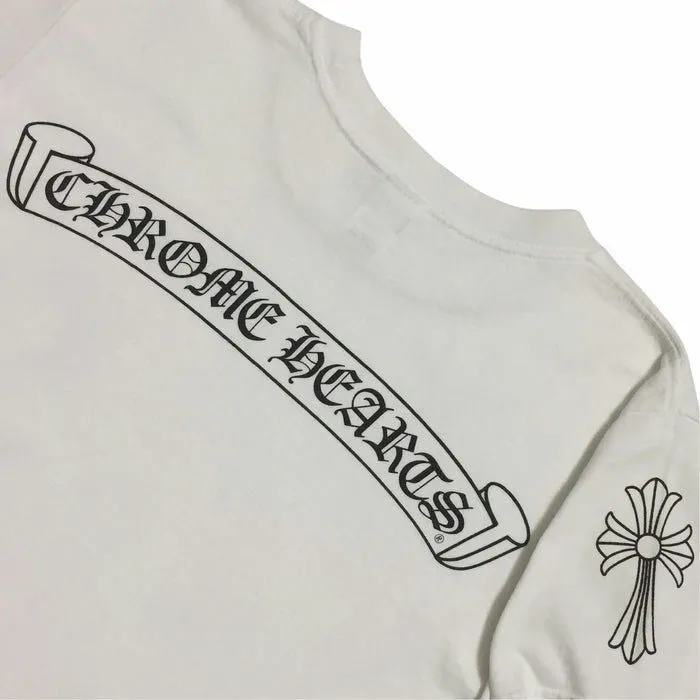 Tee CHROME HEARTS White Horseshoes Pocket Logo Vintage