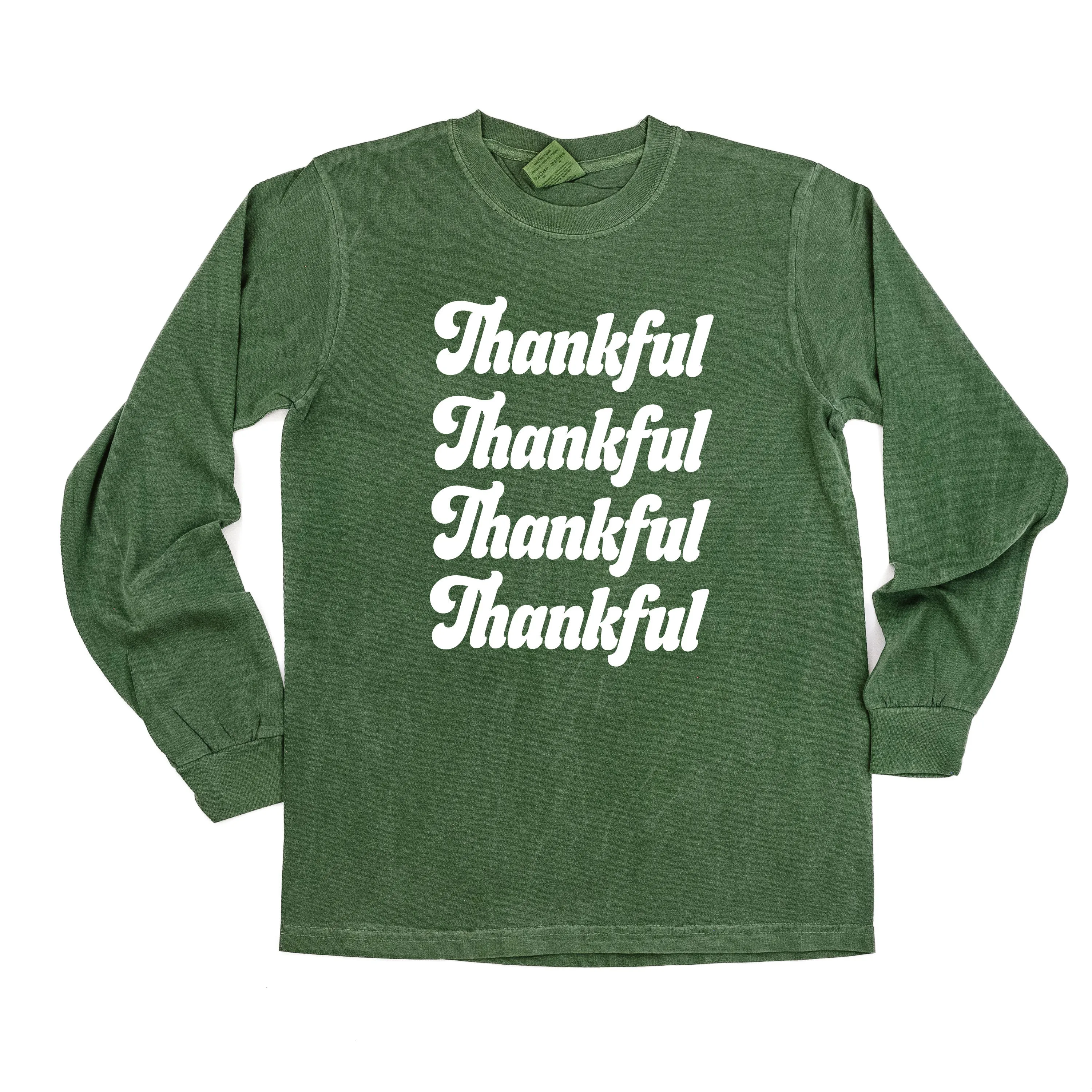 Thankful (x4) - LONG SLEEVE COMFORT COLORS TEE