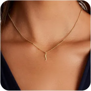TOBENY Gold Necklace for Women Trendy 14K Gold Plated Dainty Bow Heart Cross Pendant Necklaces Cute Simple Pearl Diamond Paperclip Butterfly Italian Horn Choker Necklaces for Women Gift Jewelry
