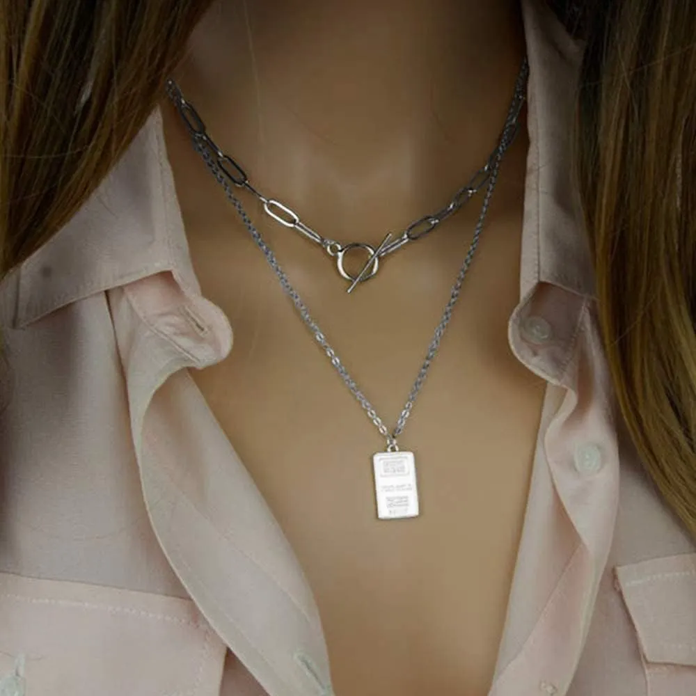 Turandoss Gold Necklaces for Women - 14K Gold Plated Lock Evil Eye Medallion Vintage Coin Necklace Bee Sun Moon Shell Gold Chain Necklace Layered Paperclip Chain Necklaces for Women Jewelry Gifts