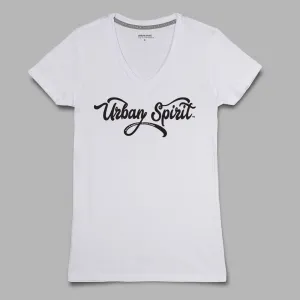US Script Women V-Neck