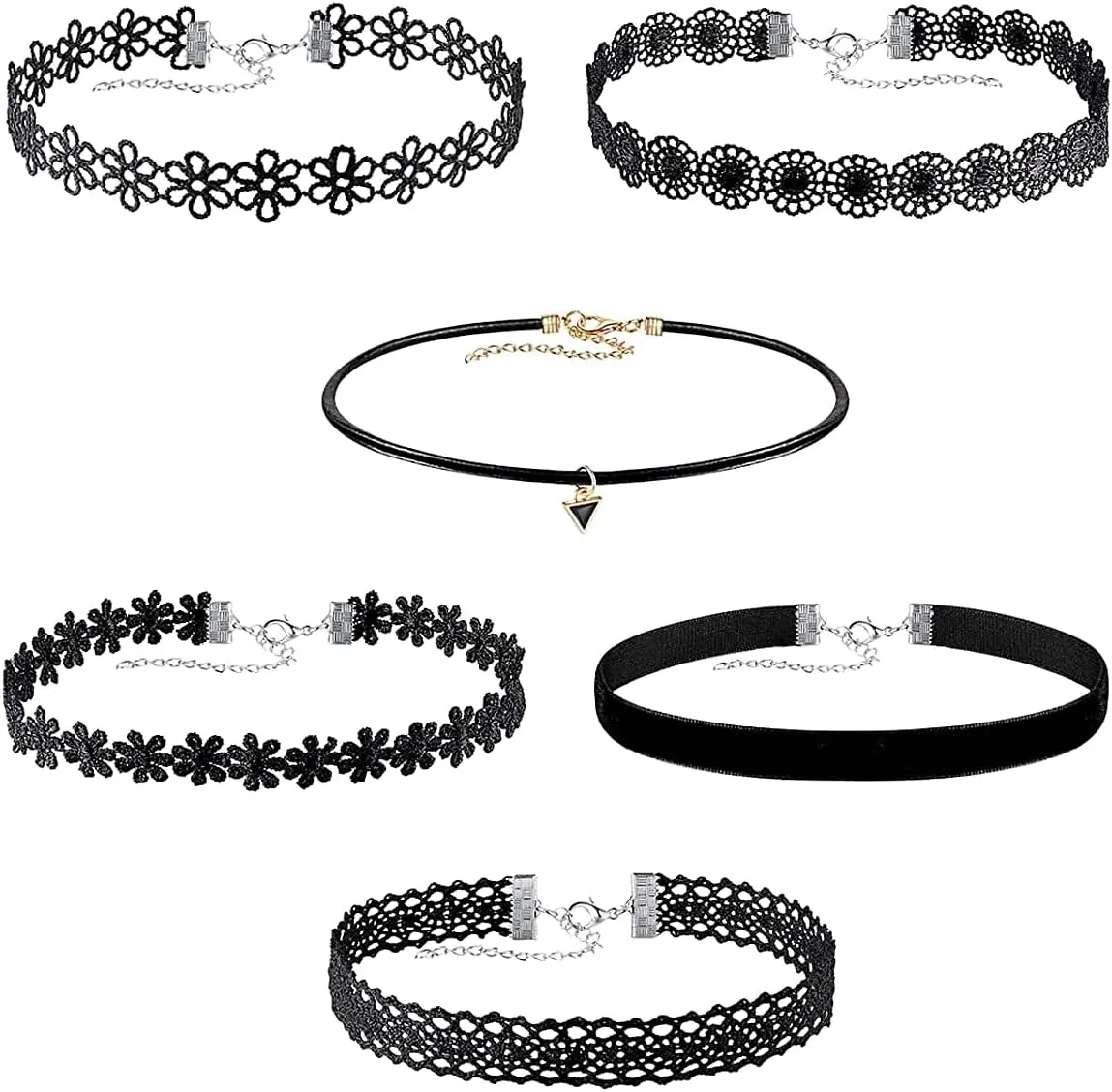 Velvet Choker Classic Choker Necklace Womens Layered Cute Black
