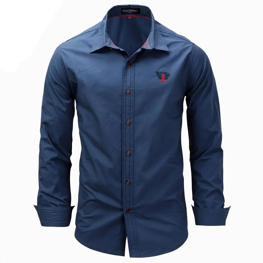 West Louis Solid Color Slim Fit Business Dress Shirt