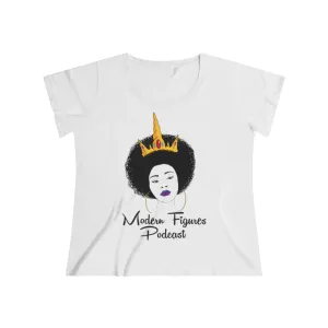 Women's Curvy Tee - No Binary - without tagline