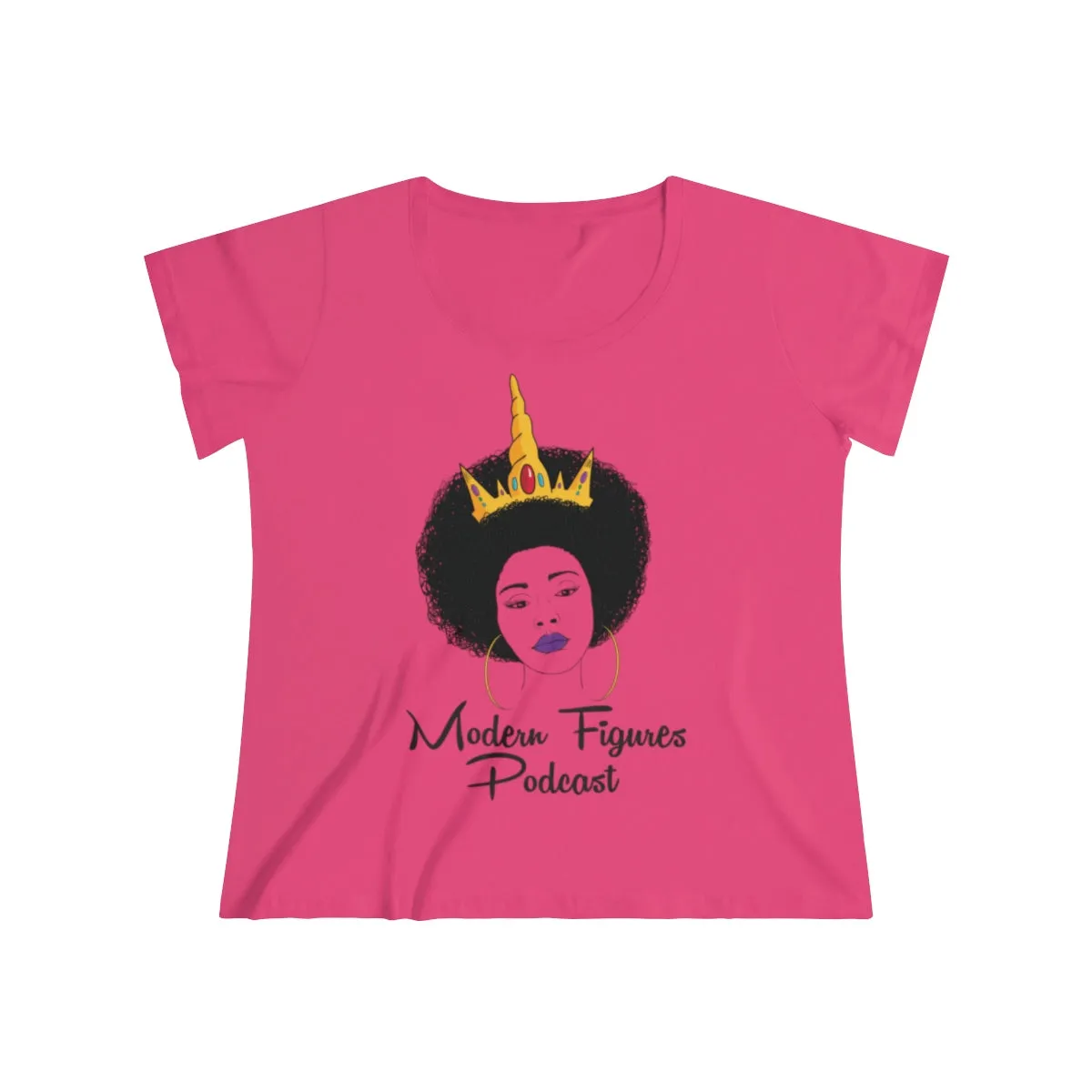 Women's Curvy Tee - No Binary - without tagline