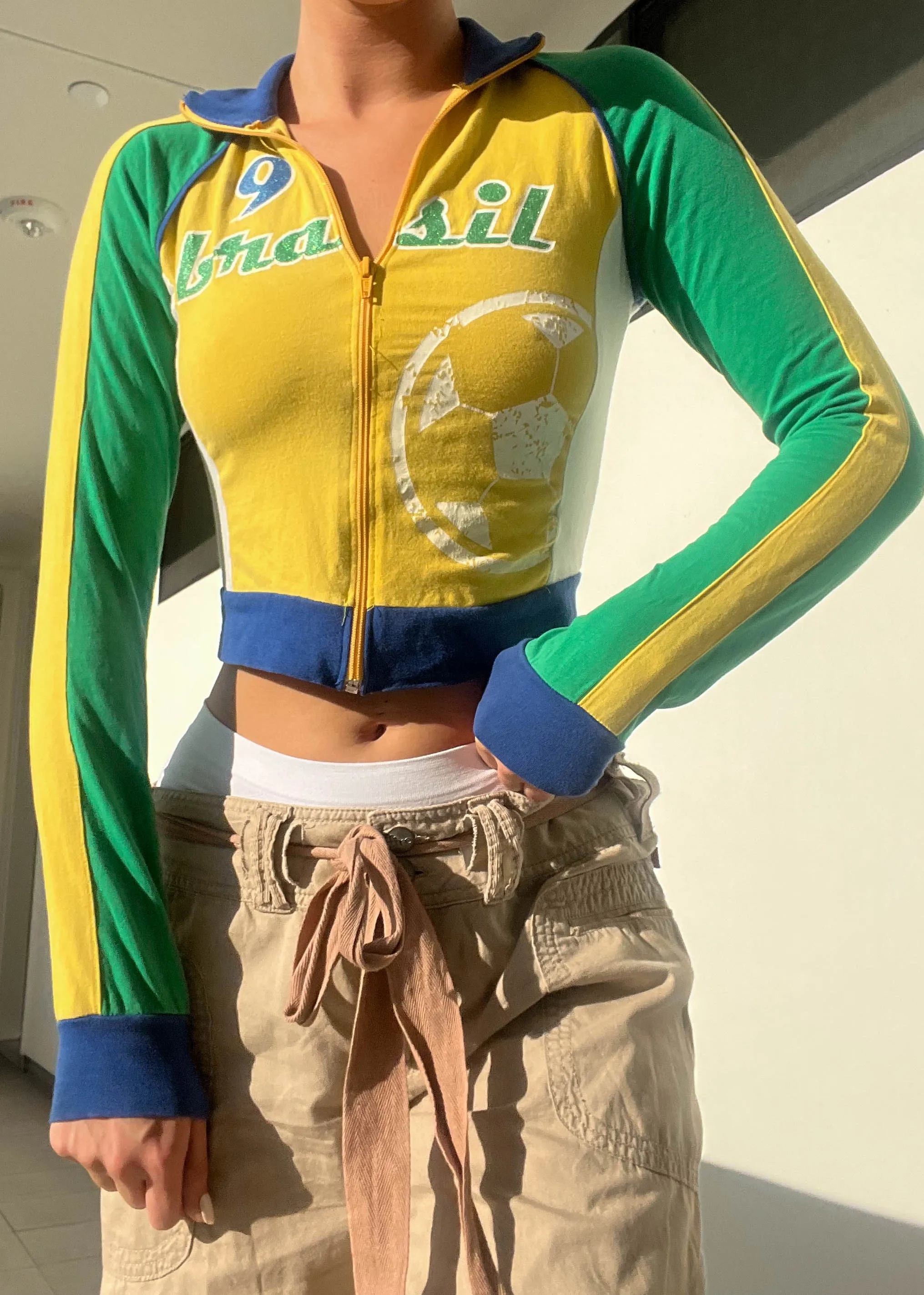 Y2k Sporty Brazil Jacket (S)
