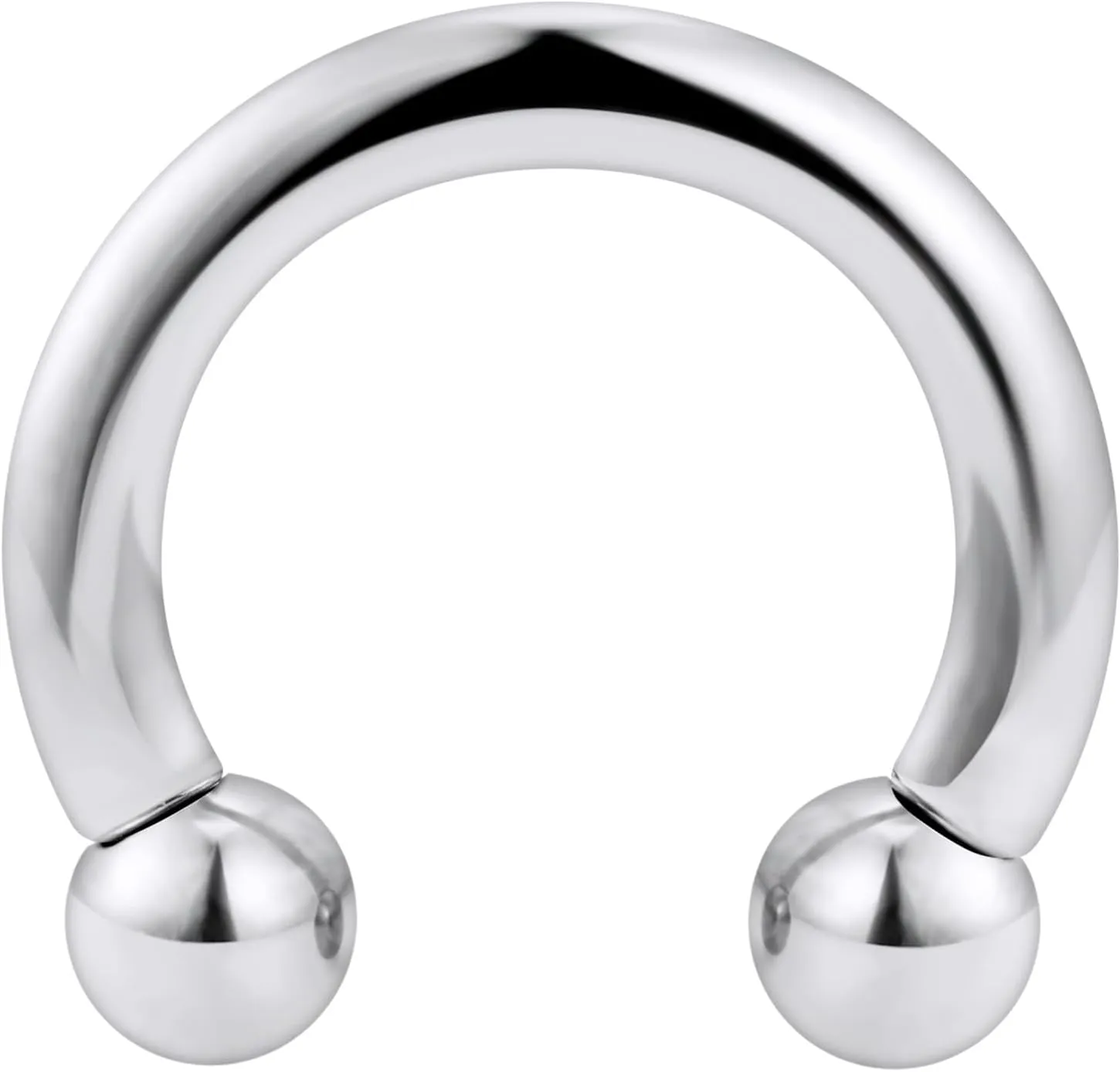 Yaalozei 12G 10G 8G 6G 4G 2G 0G 00G Large Septum Rings 316L Surgical Steel Internally Threaded Barbell Horseshoe Wide Septum Nose Gauges Earring Pa Ring Piercing Jewelry 12mm-19mm