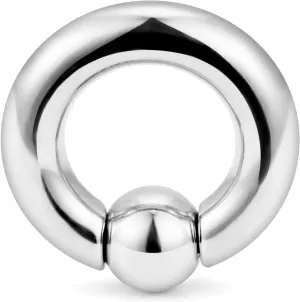 Yaalozei 12G 10G 8G 6G 4G 2G 0G 00G Large Septum Rings Gauges Earrings Hoops 316L Surgical Steel Spring Action Captive Bead PA Ring CBR Septum Nose Rings Piercing Jewelry for Women Men