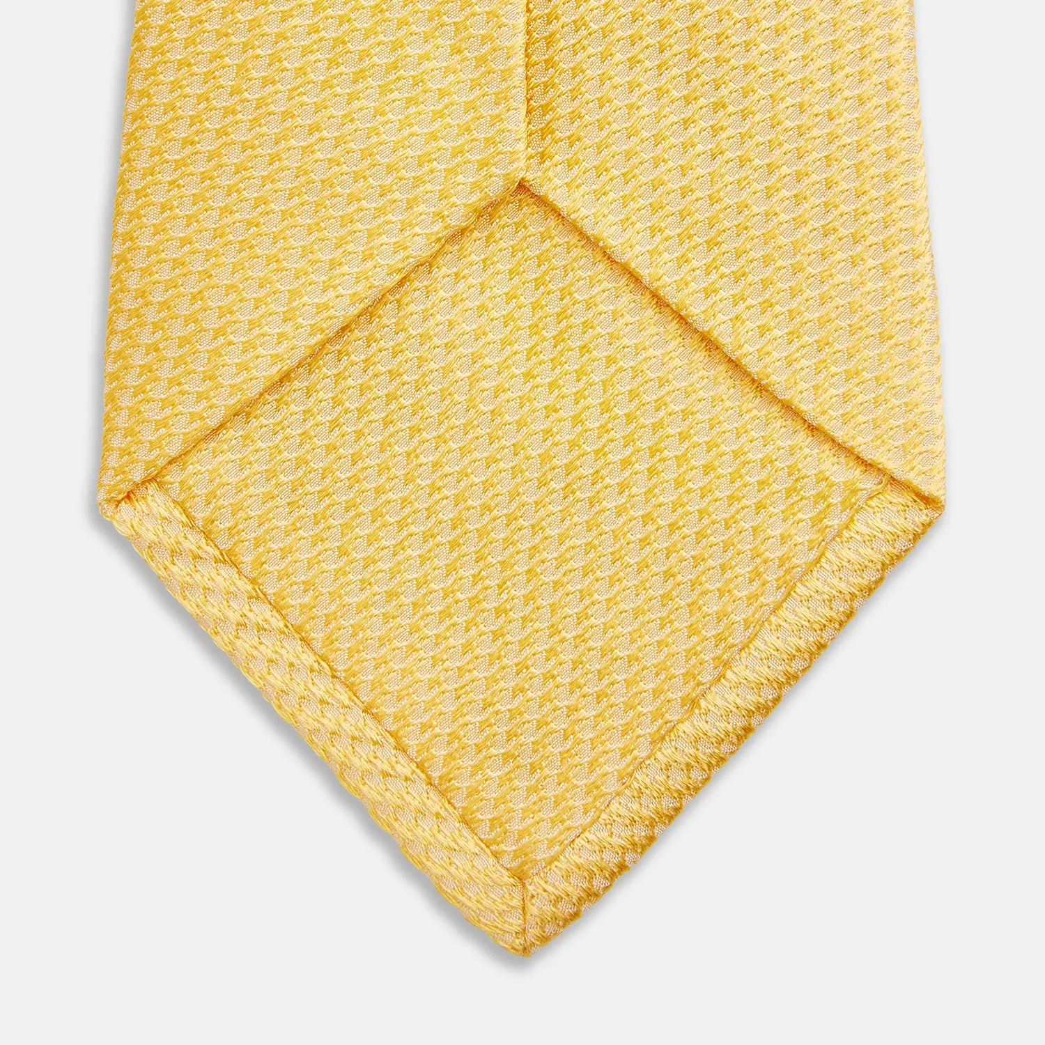 Yellow Lace Silk Tie