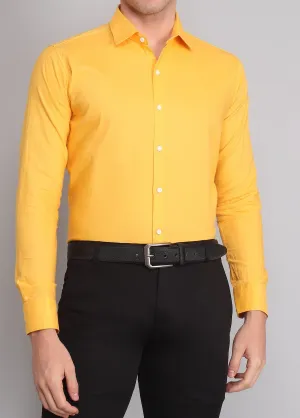 Yellow Men's Business Shirt