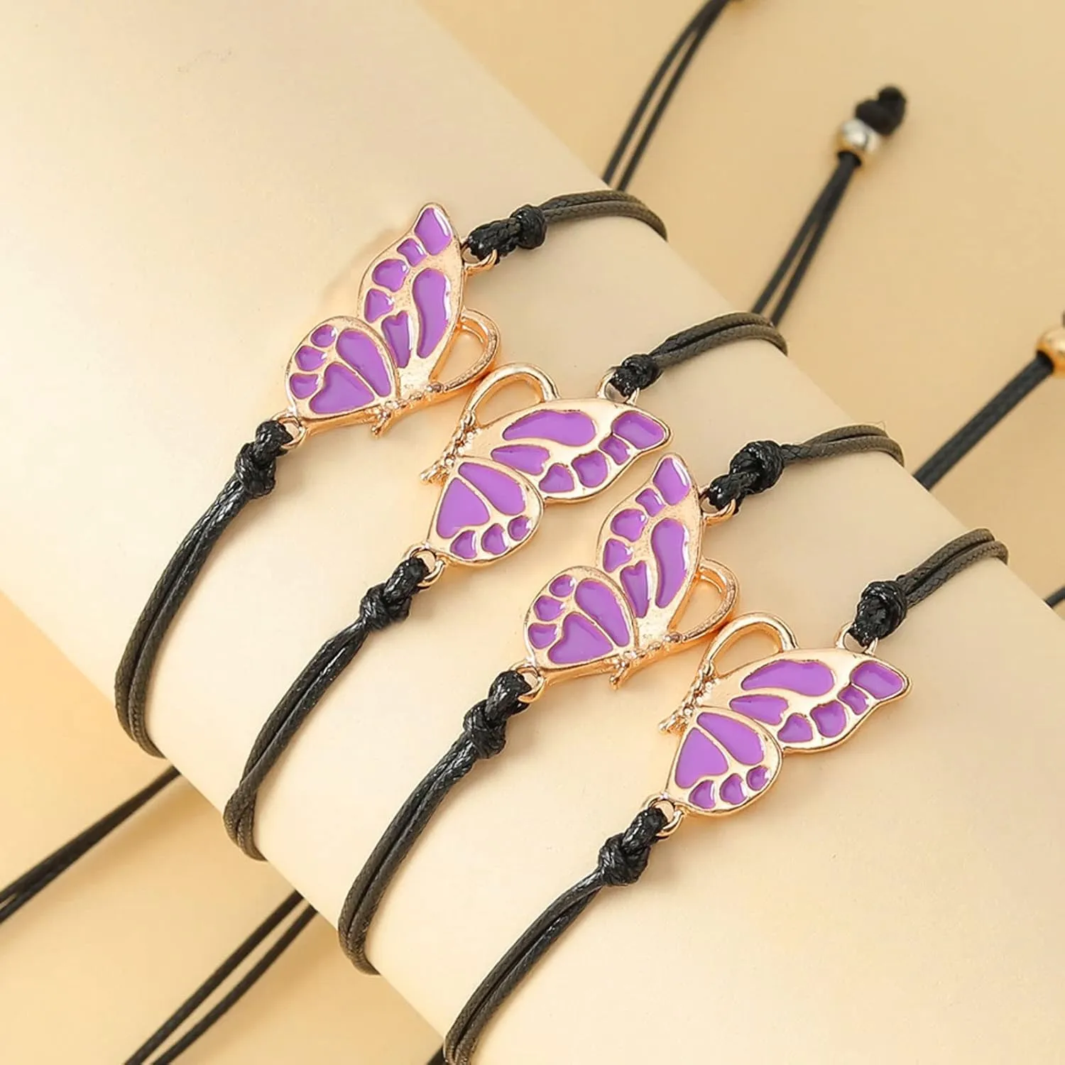 ZMANYIJEW Friendship Bracelets BFF Long Distance Matching Butterfly Bracelets Friendship Gifts for Best Friends for Teen Girls